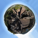 SX16634-16651 Goodrich Castle polar planet from top of keep.jpg